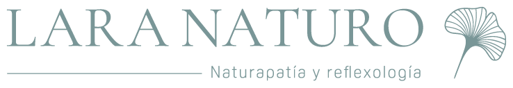 Lara naturo, naturopatía y reflexología | Logomarca horizontal
