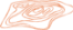 icono fluir, agua, color naranja.